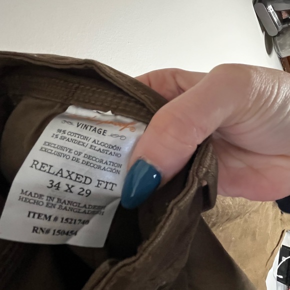 34x29 Relaxed Fit Mens Work Pants - Picture 3 of 3